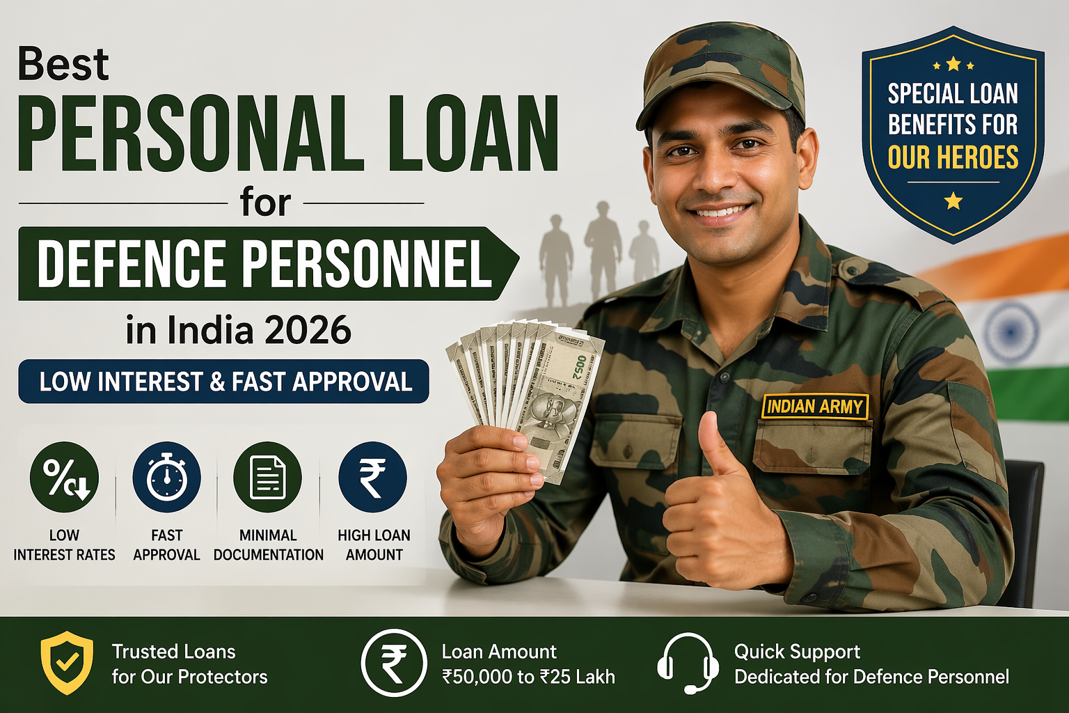 Personal Loan for Defence Personnel