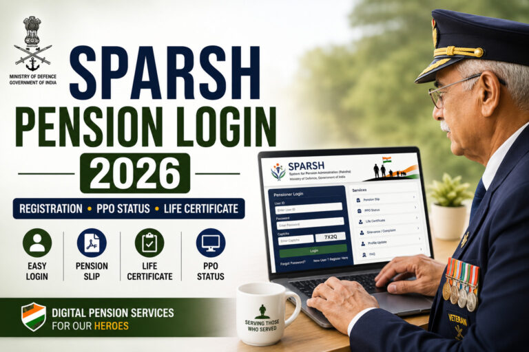 SPARSH Pension Login 2026 – Complete Guide for Defence Pensioners