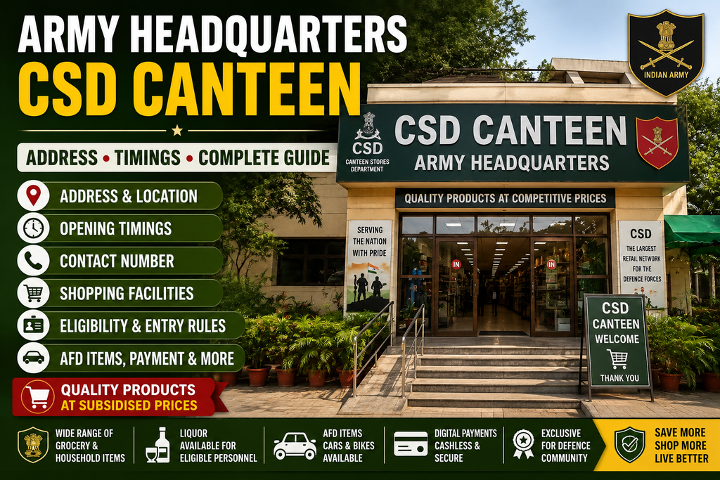 Army Headquarters CSD Canteen