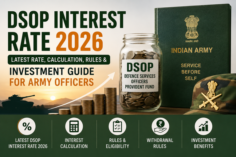 DSOP Interest Rate 2026 Current Rate, Calculation, Rules & Investment Guide for Army Officers