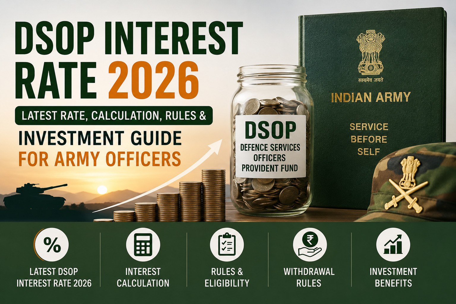 DSOP Interest Rate 2026 Current Rate, Calculation, Rules & Investment Guide for Army Officers